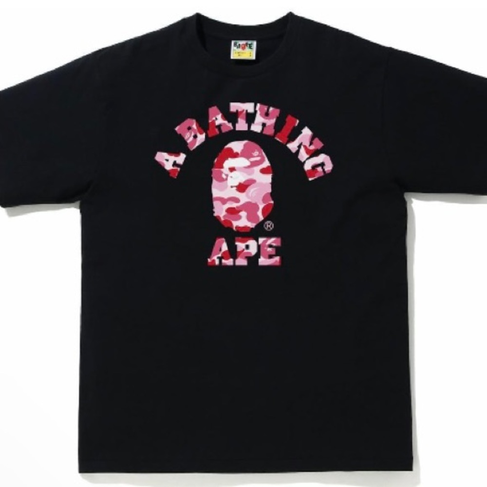 BAPE ABC CAMO COLLEGE TEE